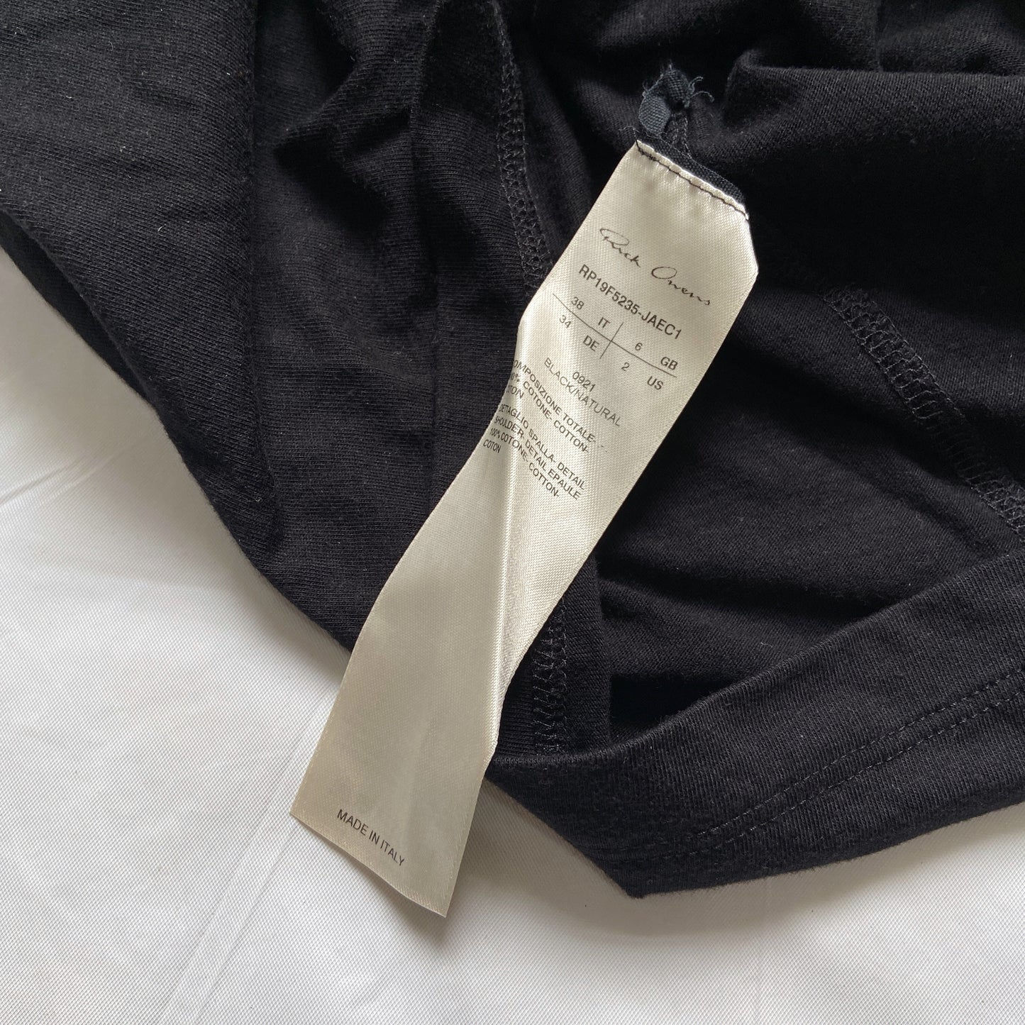 Rick owens Fall 2019 Buckle Tee