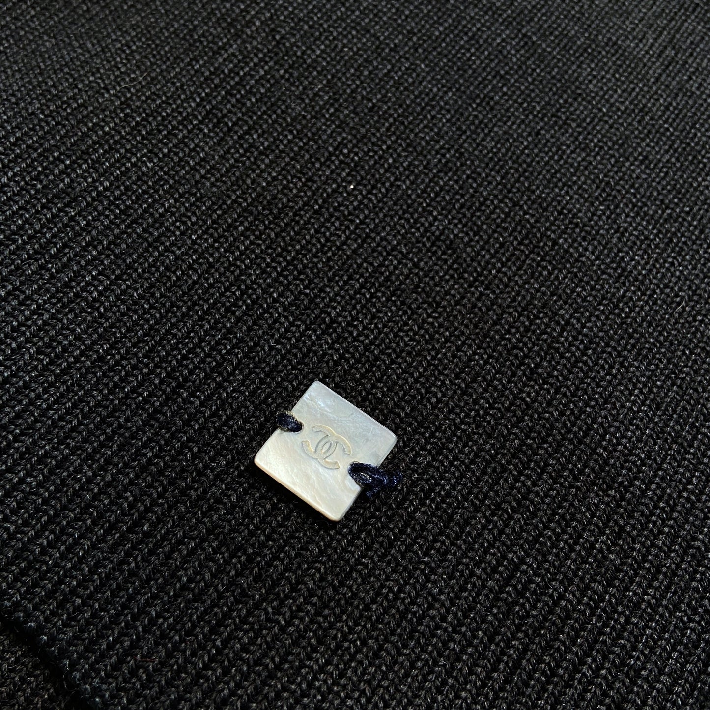 Chanel fall 2000 karl padded knit cropped sweater 38