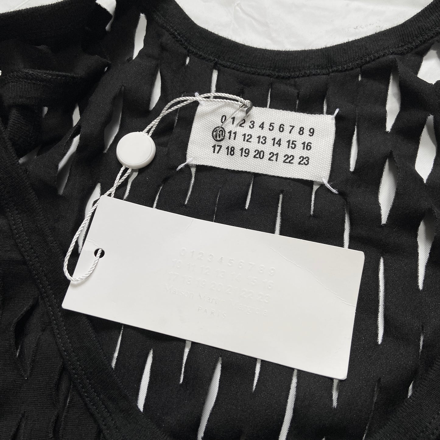 Maison Martin Margiela BWNT ss09 laser cut tank 48