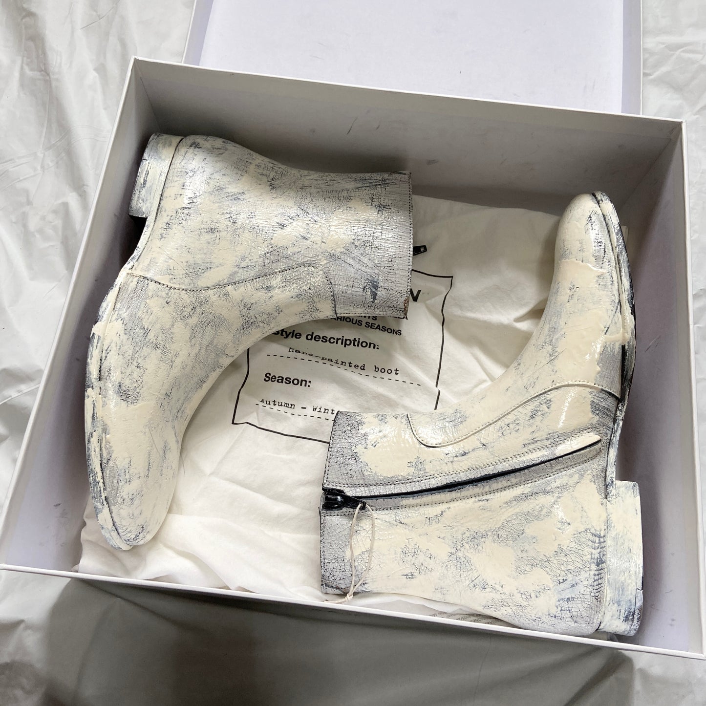 Maison Martin Margiela X H&M hand-painted boot 42