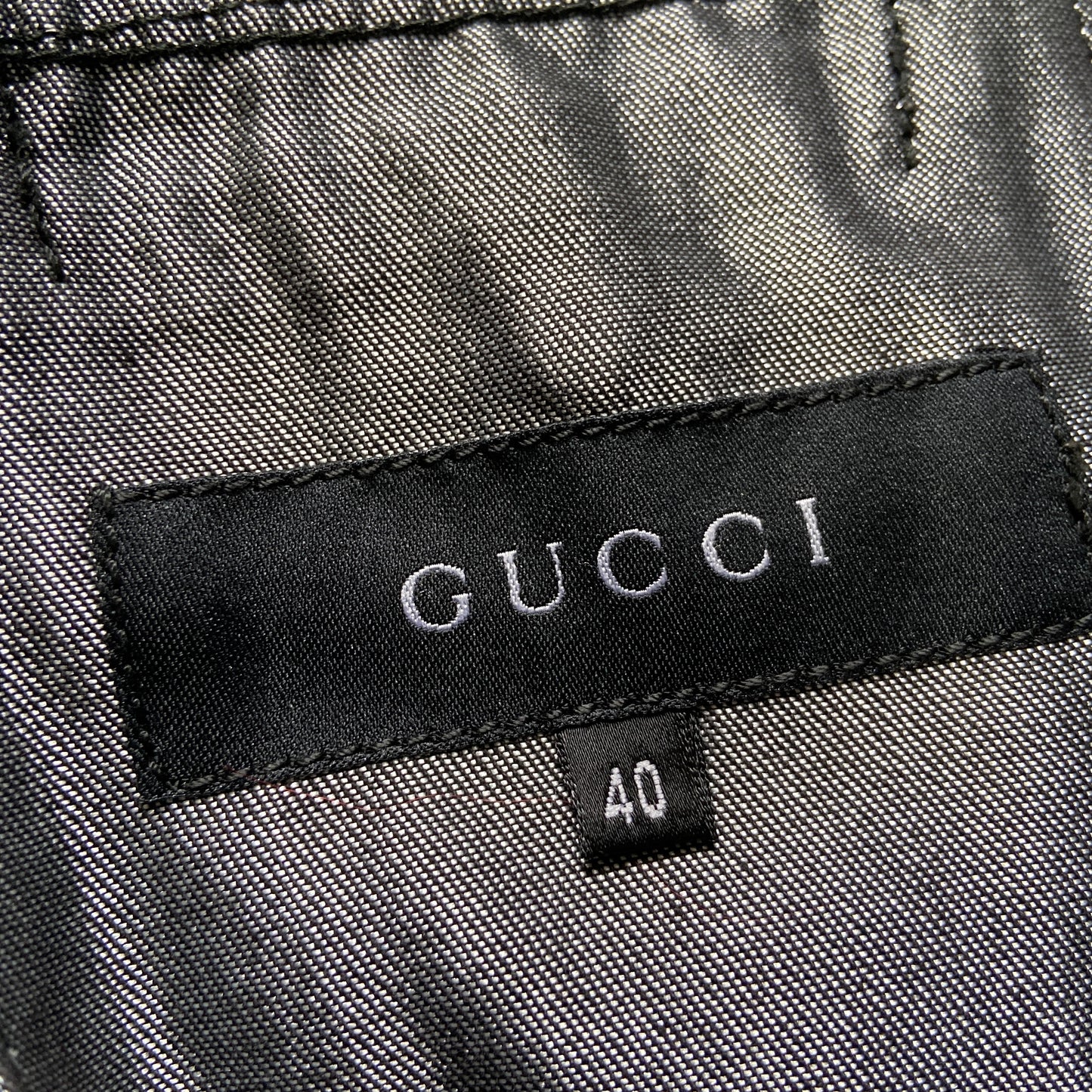 Gucci fw01 waxed denim jacket 40