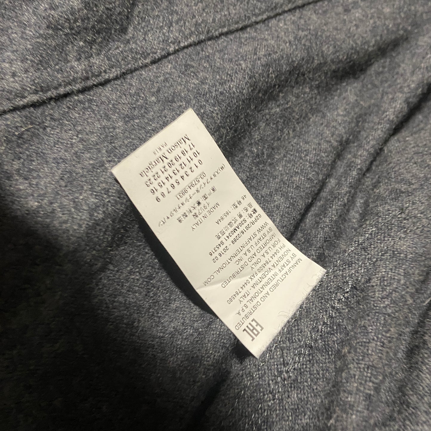 Maison Margiela oversizedwool blend denim jacket