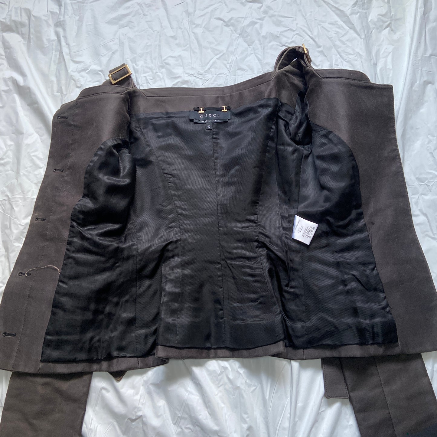 Gucci by Tom ford 2003 off shoulder corset bondage top 42