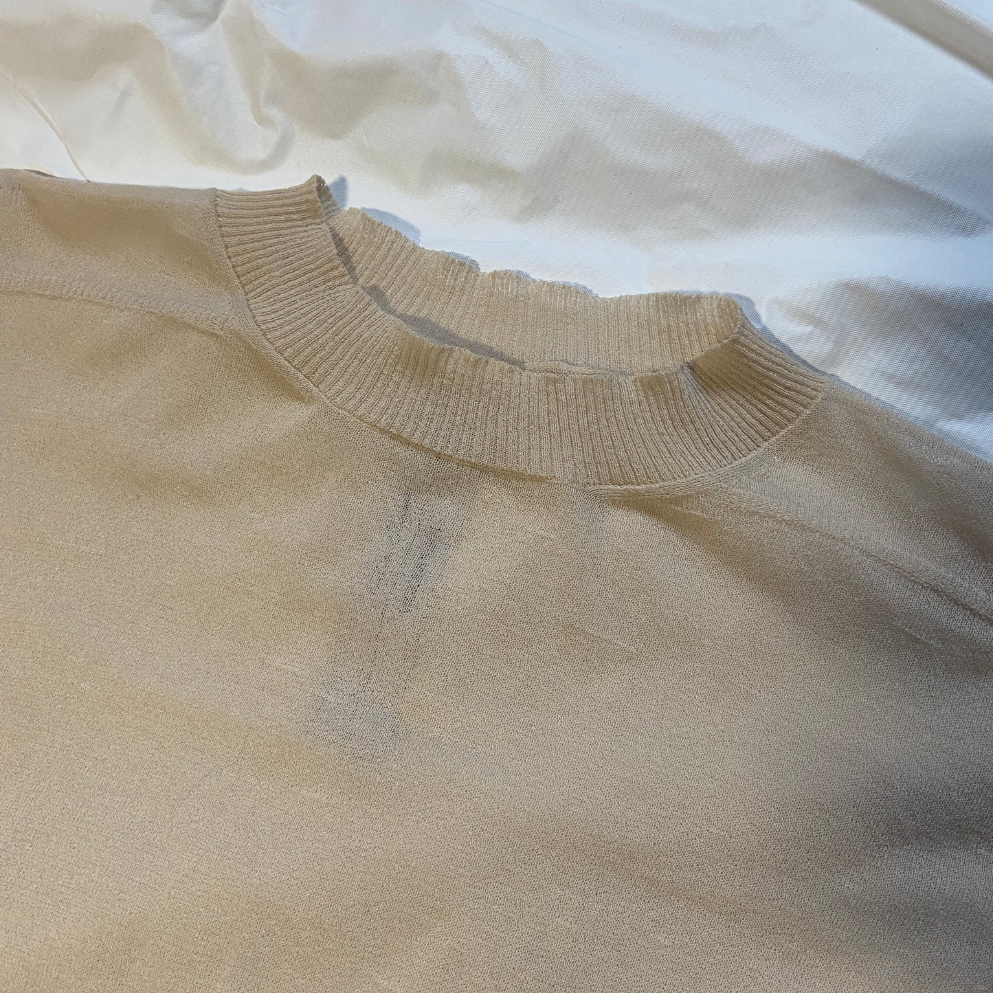 Rick owens ss14 sheer cotton top M