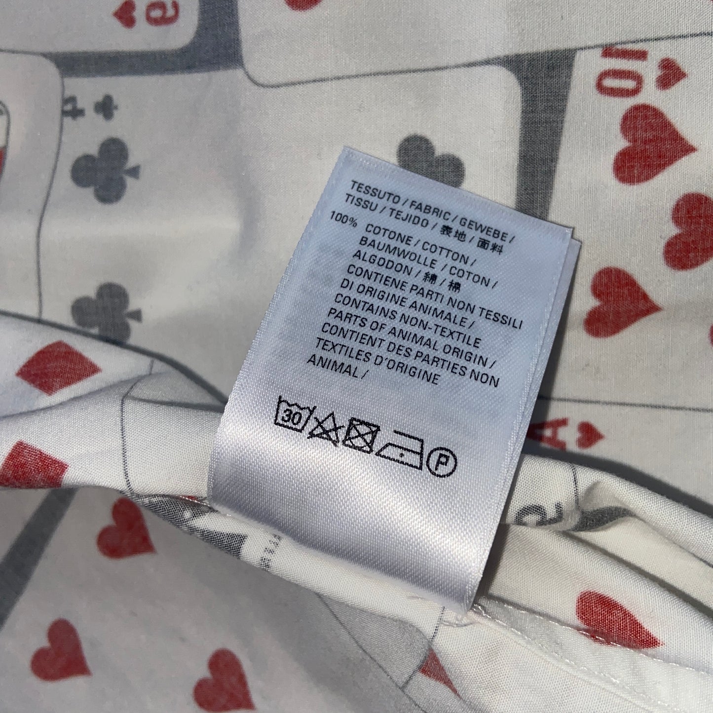 Balenciaga playing cards poker long sleeves shirt 38