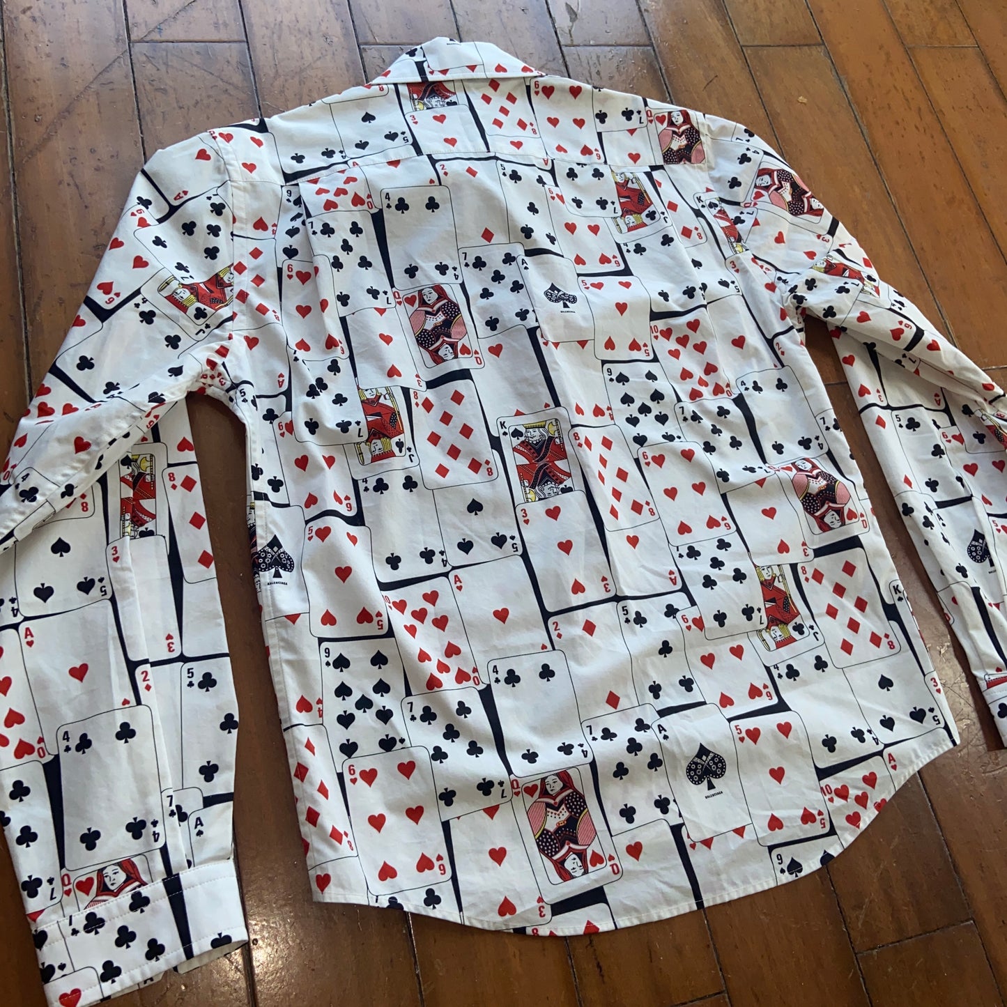 Balenciaga playing cards poker long sleeves shirt 38