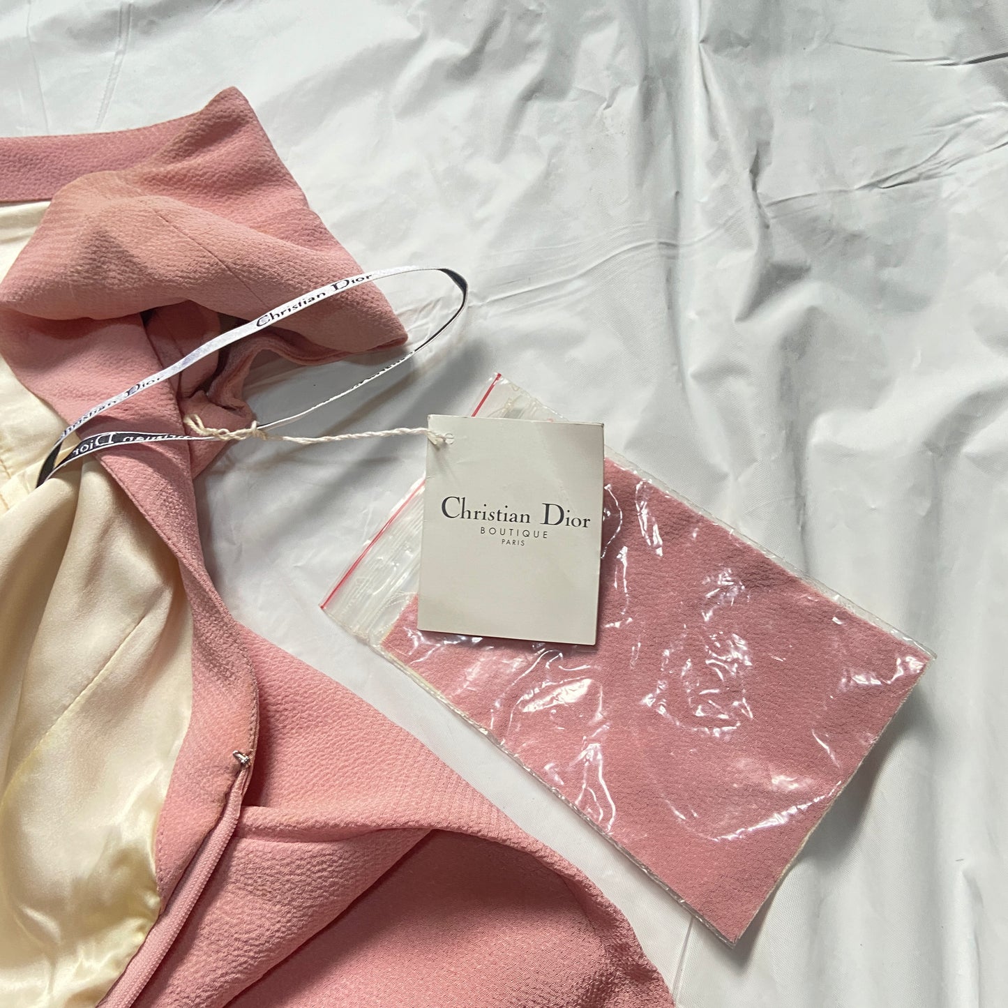 Christian dior Galliano ss99 plunging back pop pink dress