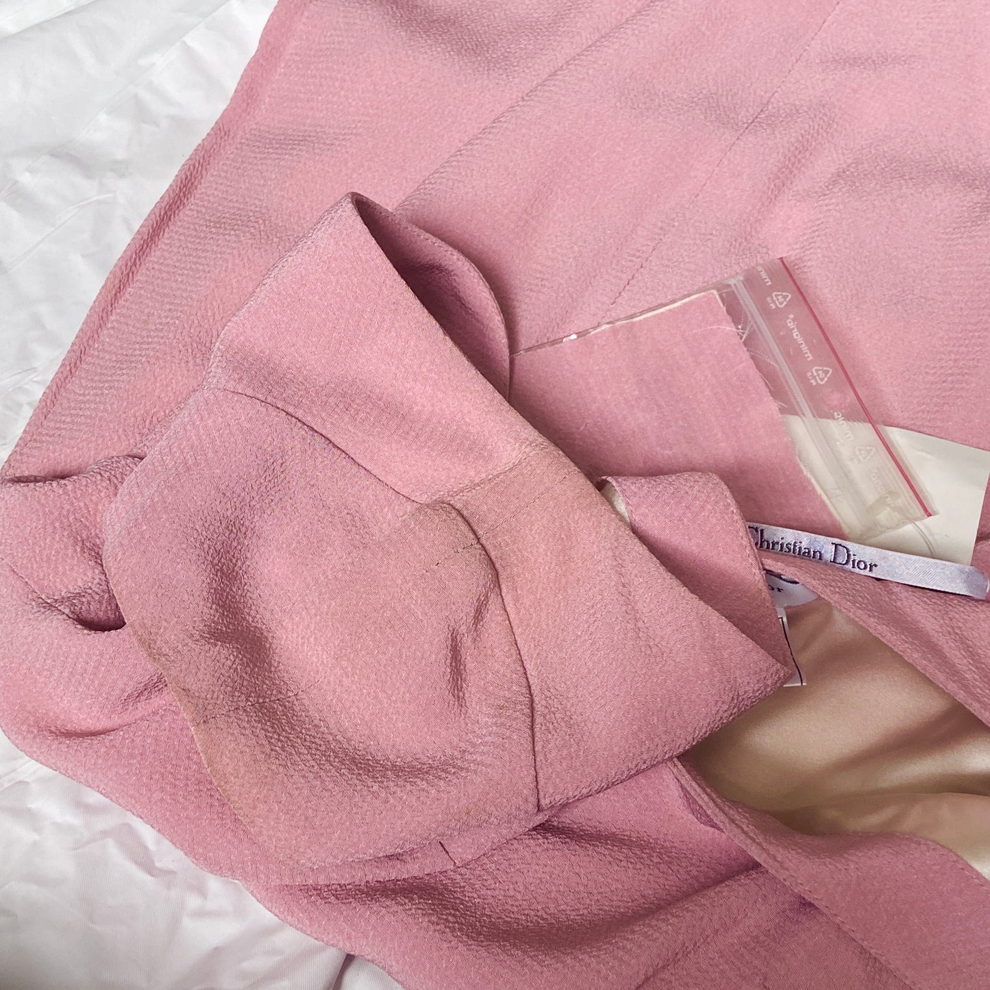 Christian dior Galliano ss99 plunging back pop pink dress