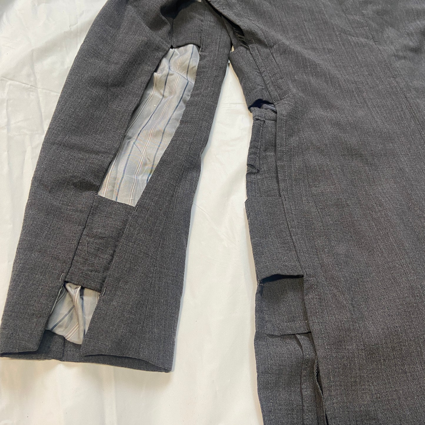 Comme des garçons Homme plus cut-out wool long coat S