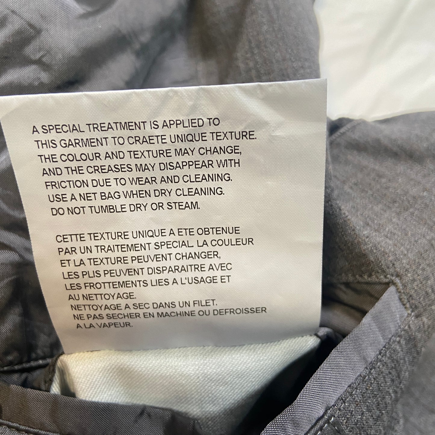 Comme des garçons Homme plus cut-out wool long coat S