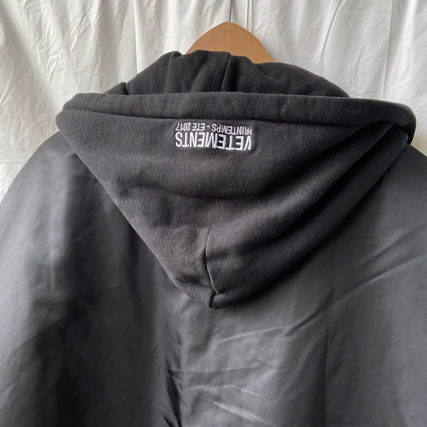 Vetements alpha industries black/orange reversible oversized bomber jacket L