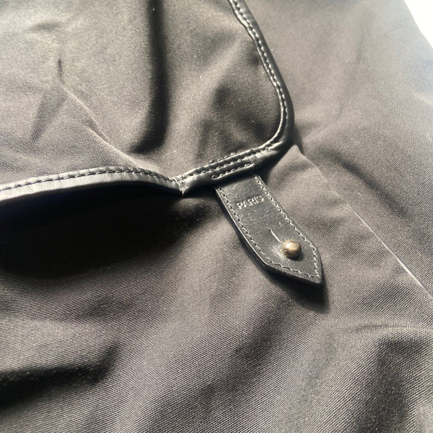 Dior homme 2004 Strip nylon / leather messenger bag