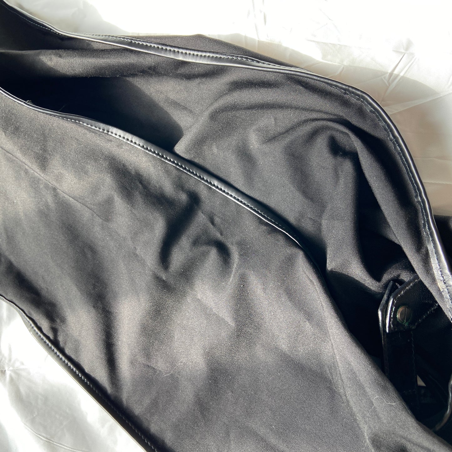 Dior homme 2004 Strip nylon / leather messenger bag