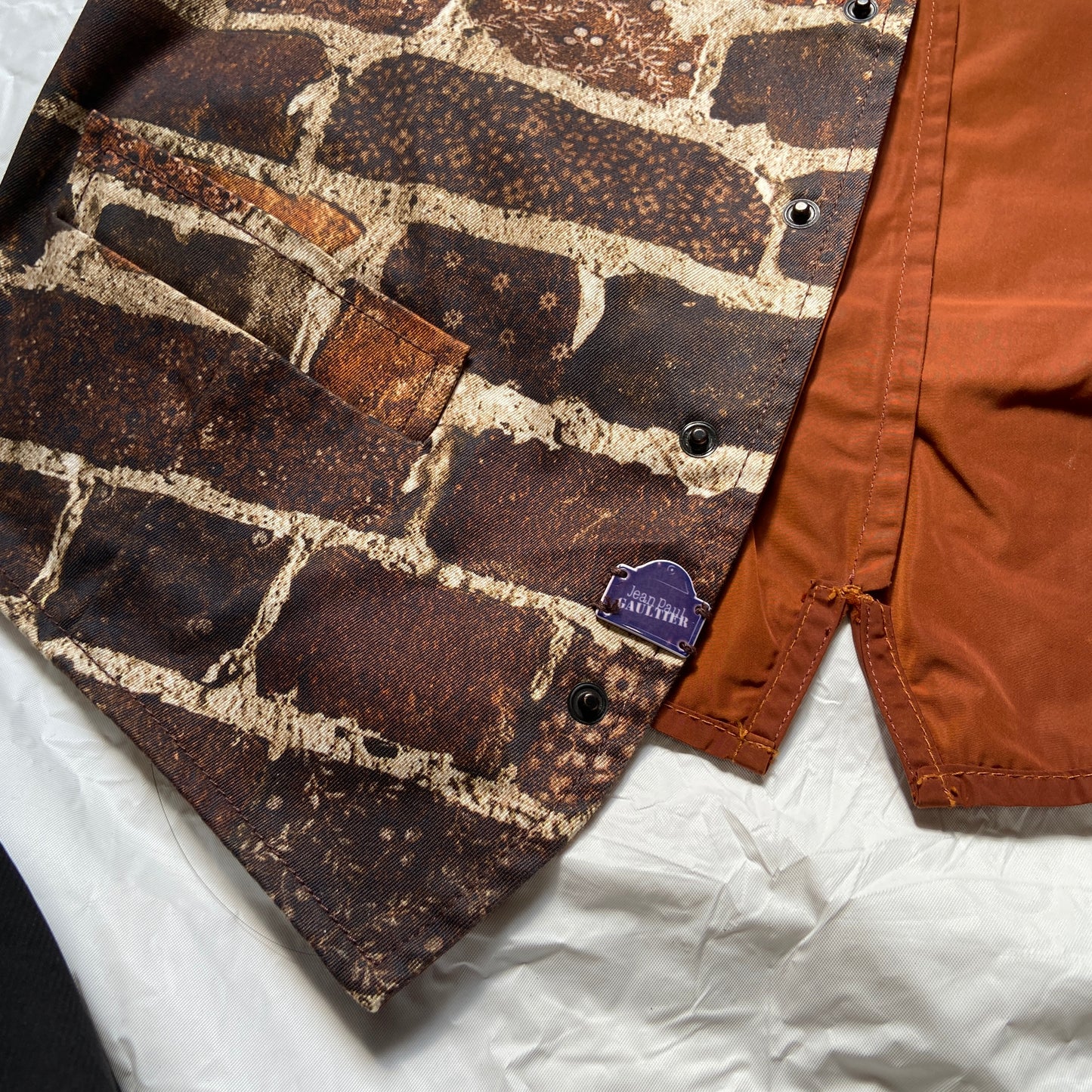 Jean paul Gaultier fw12 show-opening brick wall vest