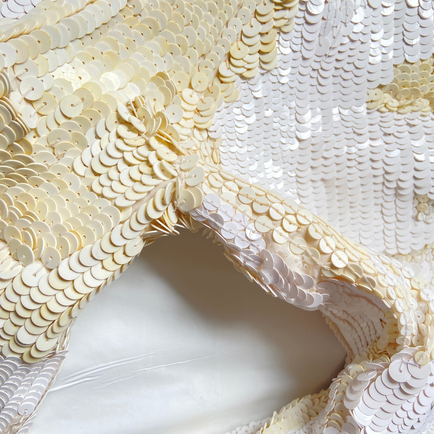 Dries van Noten cream sequin bomber M