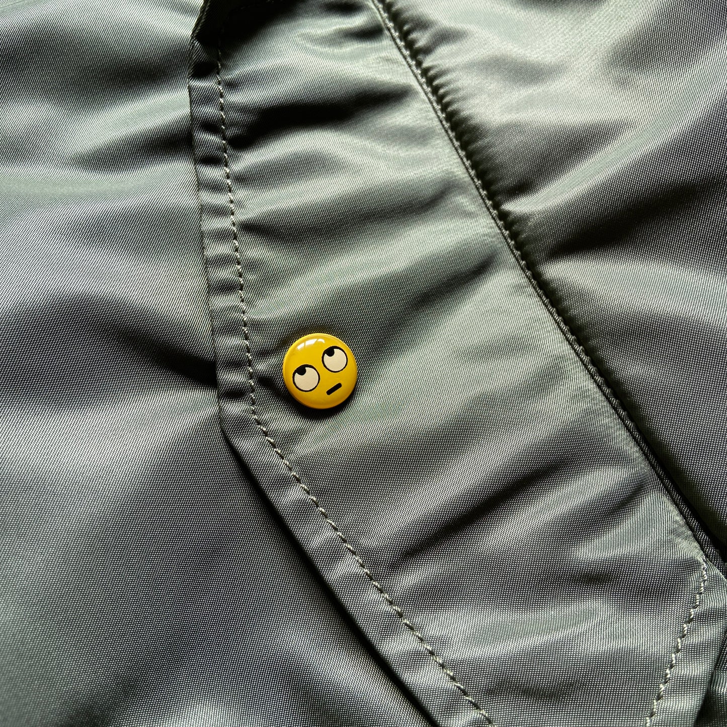 Vetements ss18 alpha green/ orange emoji oversized bomber