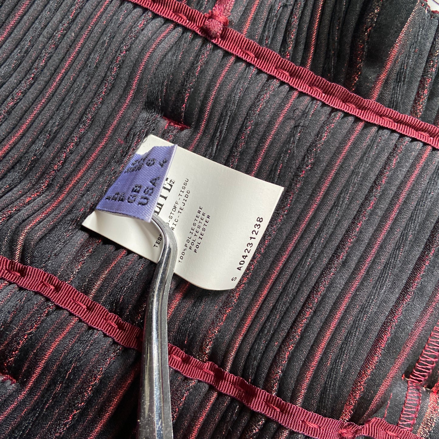 Jean Paul Gaultier 2011 Leather Belt Bondage Accordian Pleated dress