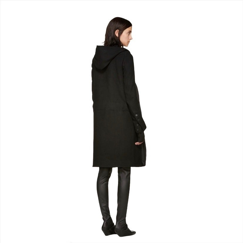 Rick owens fall 2016 sphinx double breasted hooded coat 38