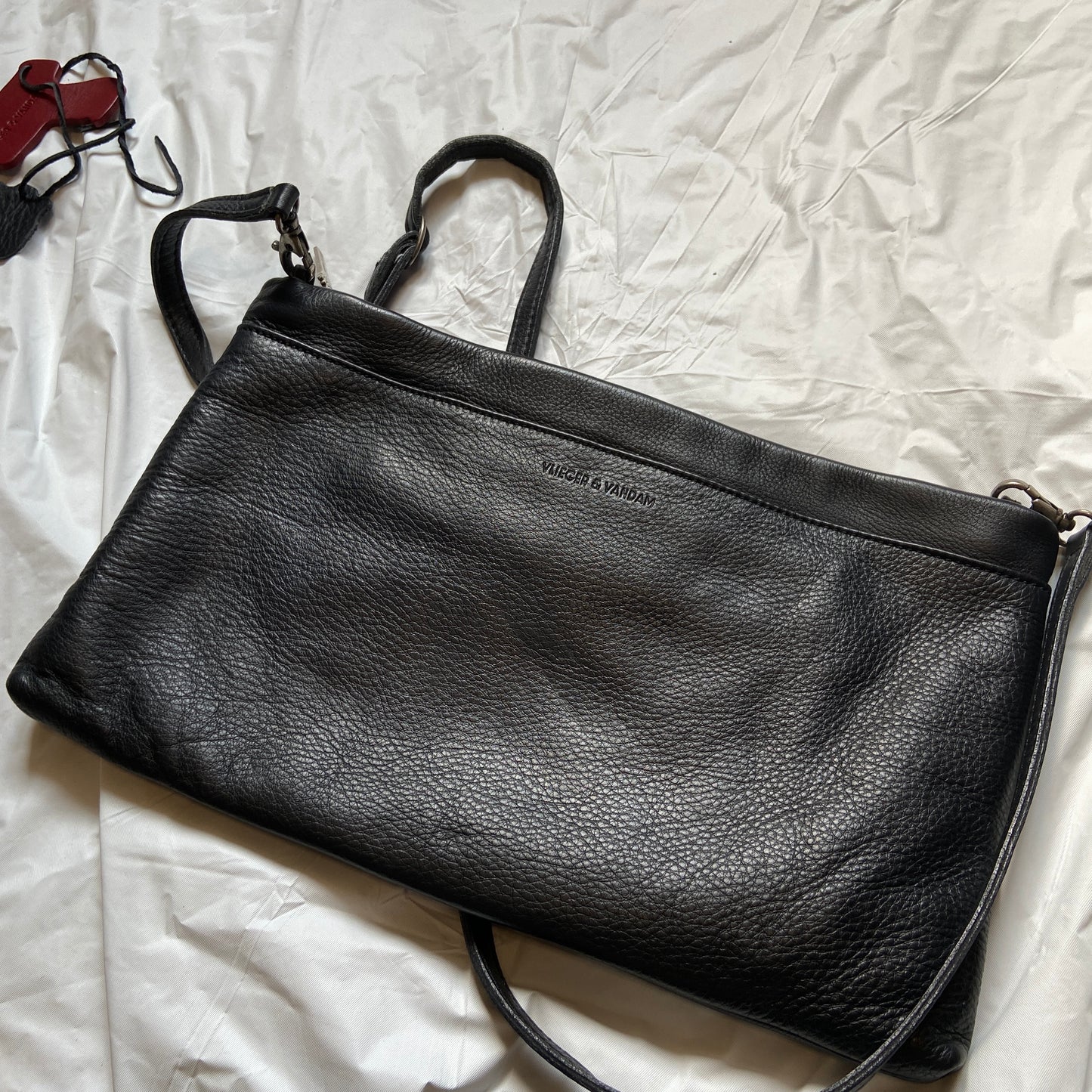 Vlieger and Vandam gun leather bag clutch