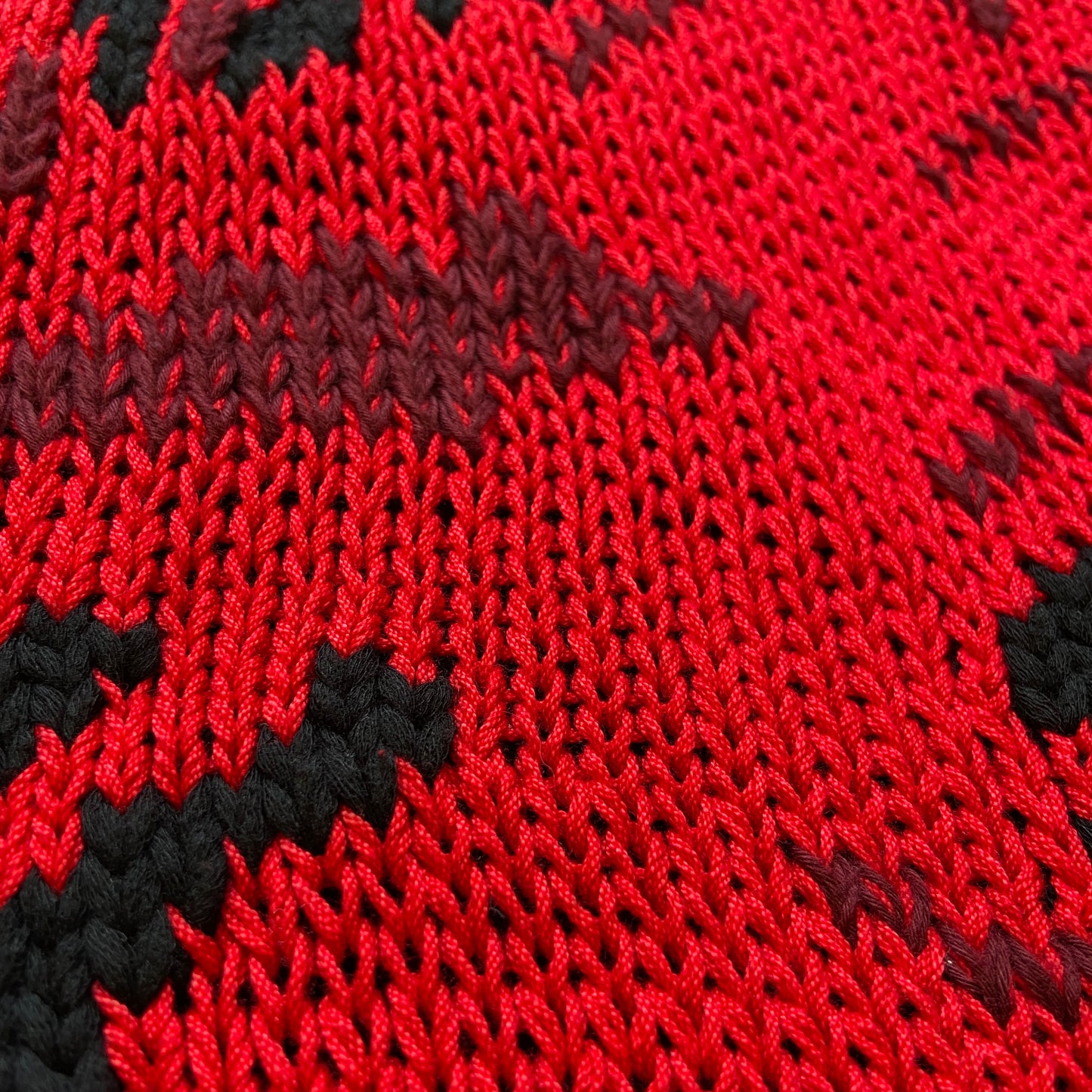 Off white spring 2017 scorpion mens red black cable knit sweater M