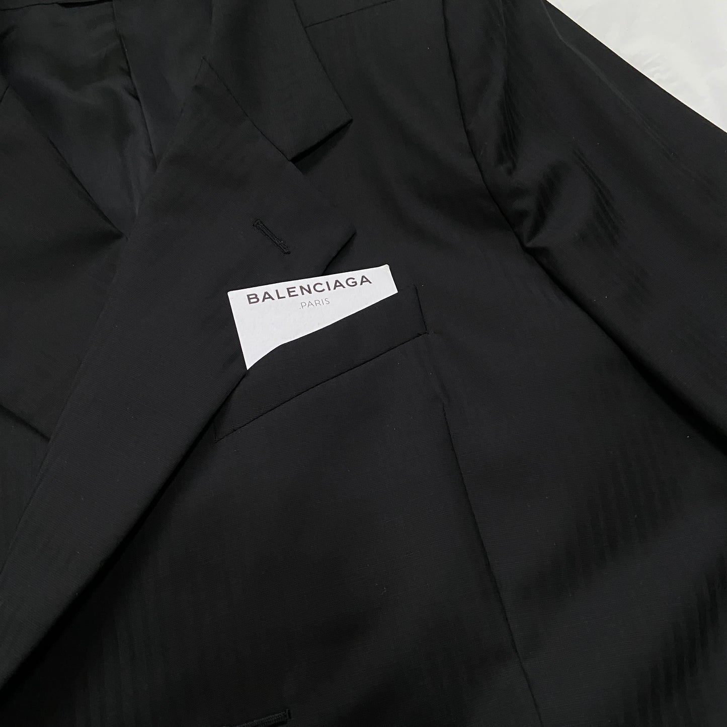 Balenciaga ss17 Double breasted coat with Shrunk shoulder padding 50