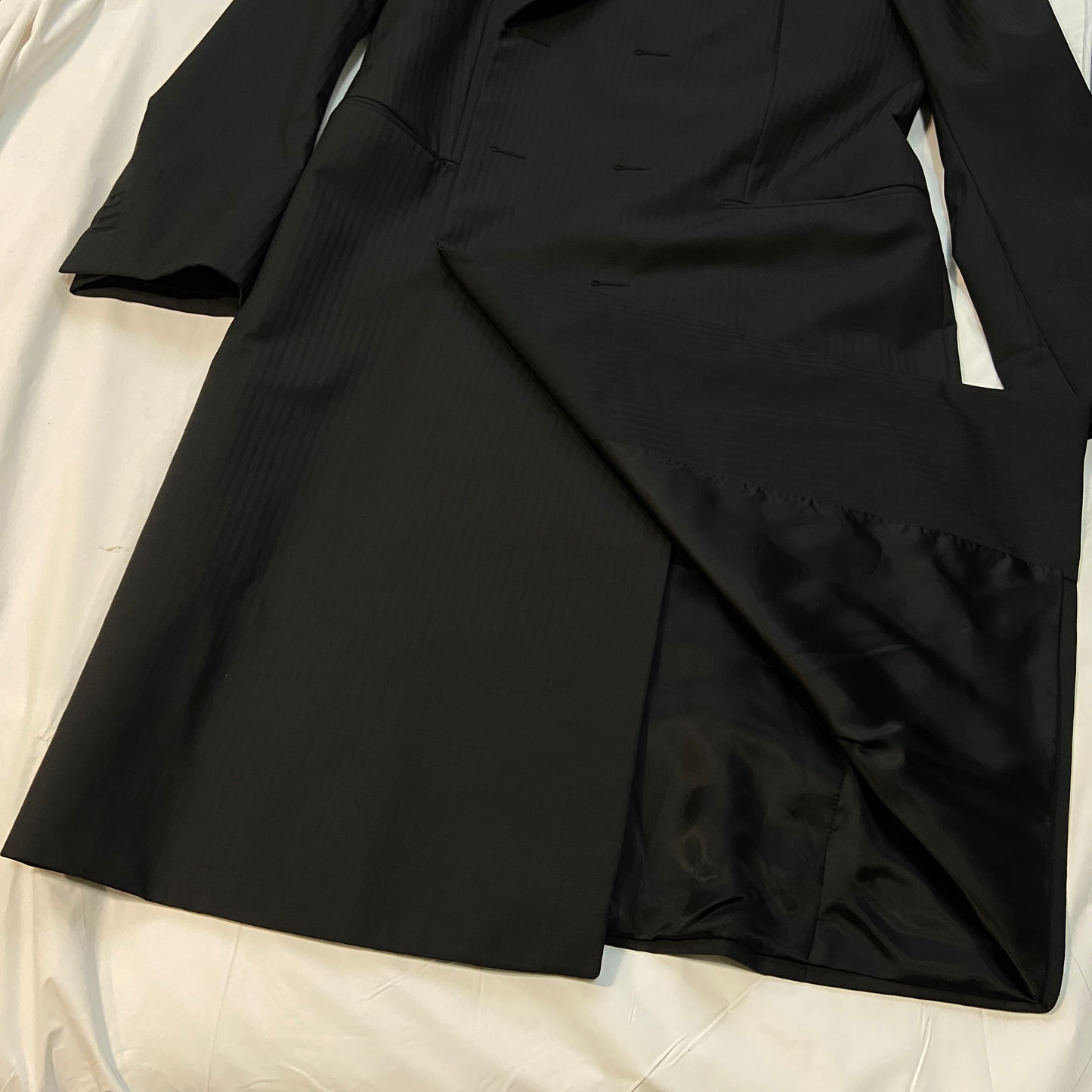 Balenciaga ss17 Double breasted coat with Shrunk shoulder padding 50