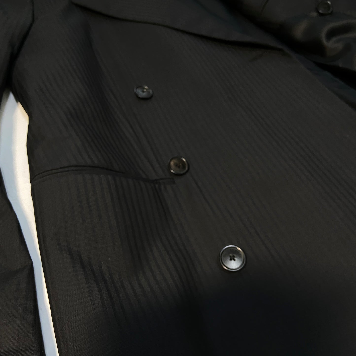 Balenciaga ss17 Double breasted coat with Shrunk shoulder padding 50