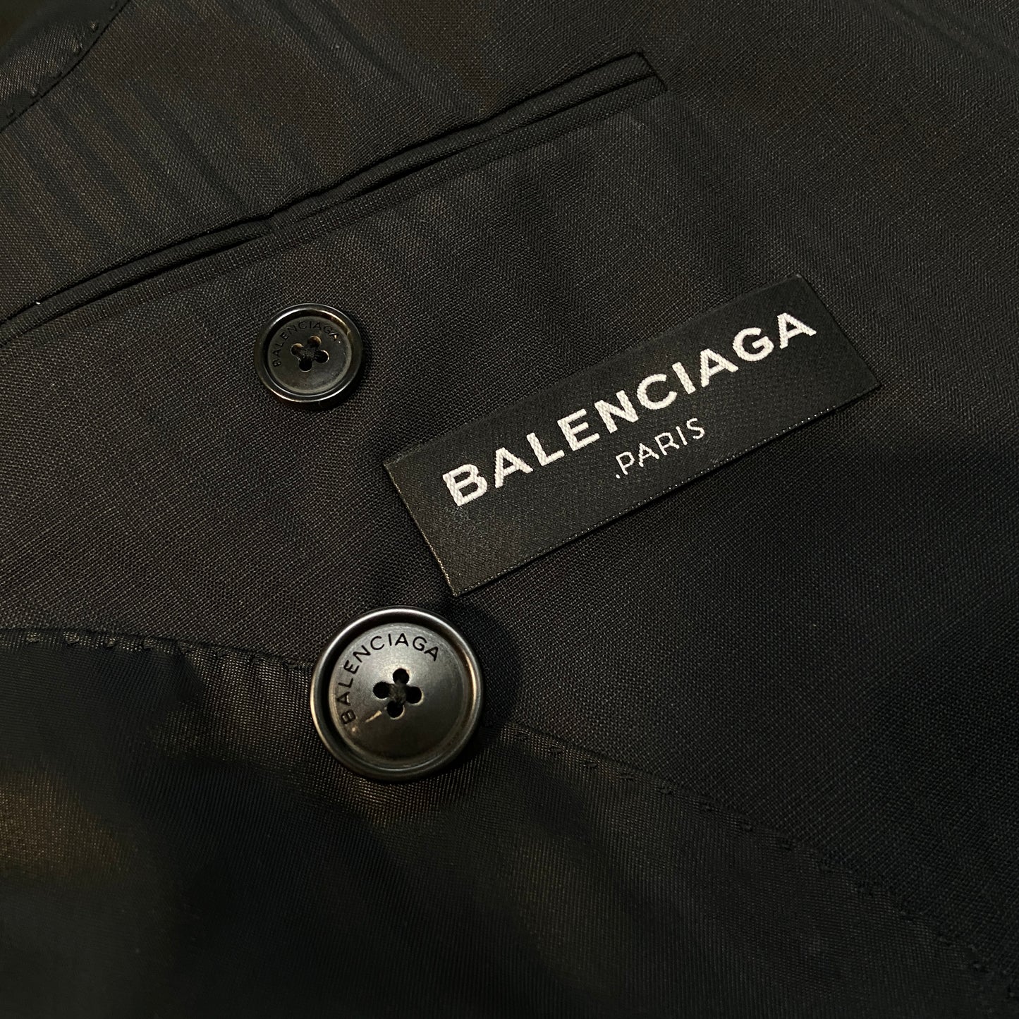 Balenciaga ss17 Double breasted coat with Shrunk shoulder padding 50
