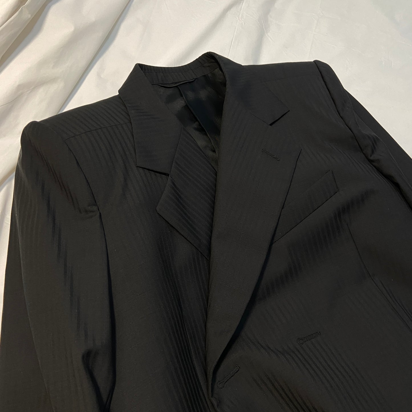 Balenciaga ss17 Double breasted coat with Shrunk shoulder padding 50