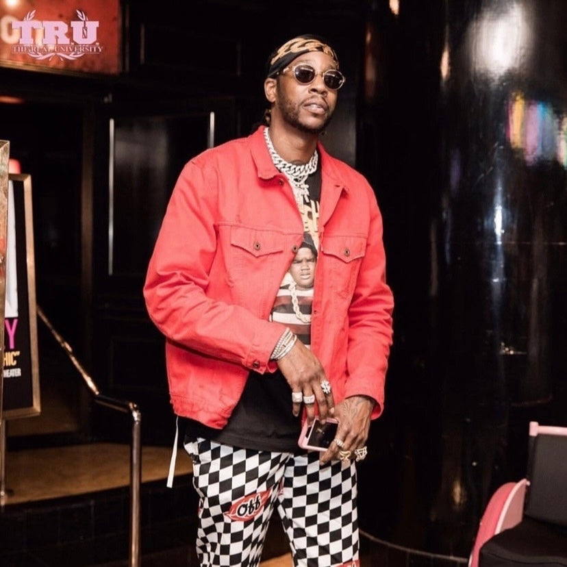 Off-White fall 2017 Runway checker leaf chino pants 31