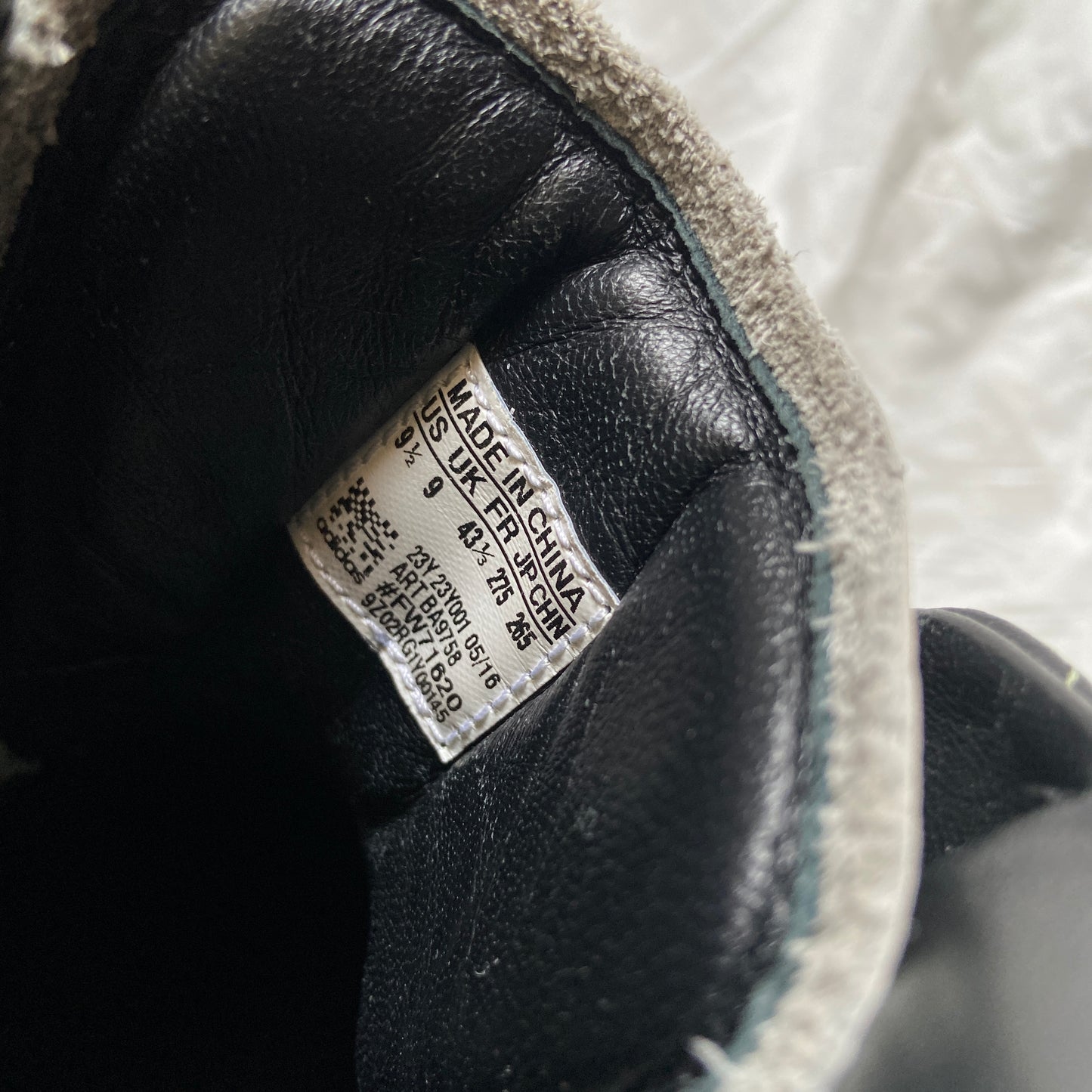 Rick owens x adidas indo black mastodon pro 43.5