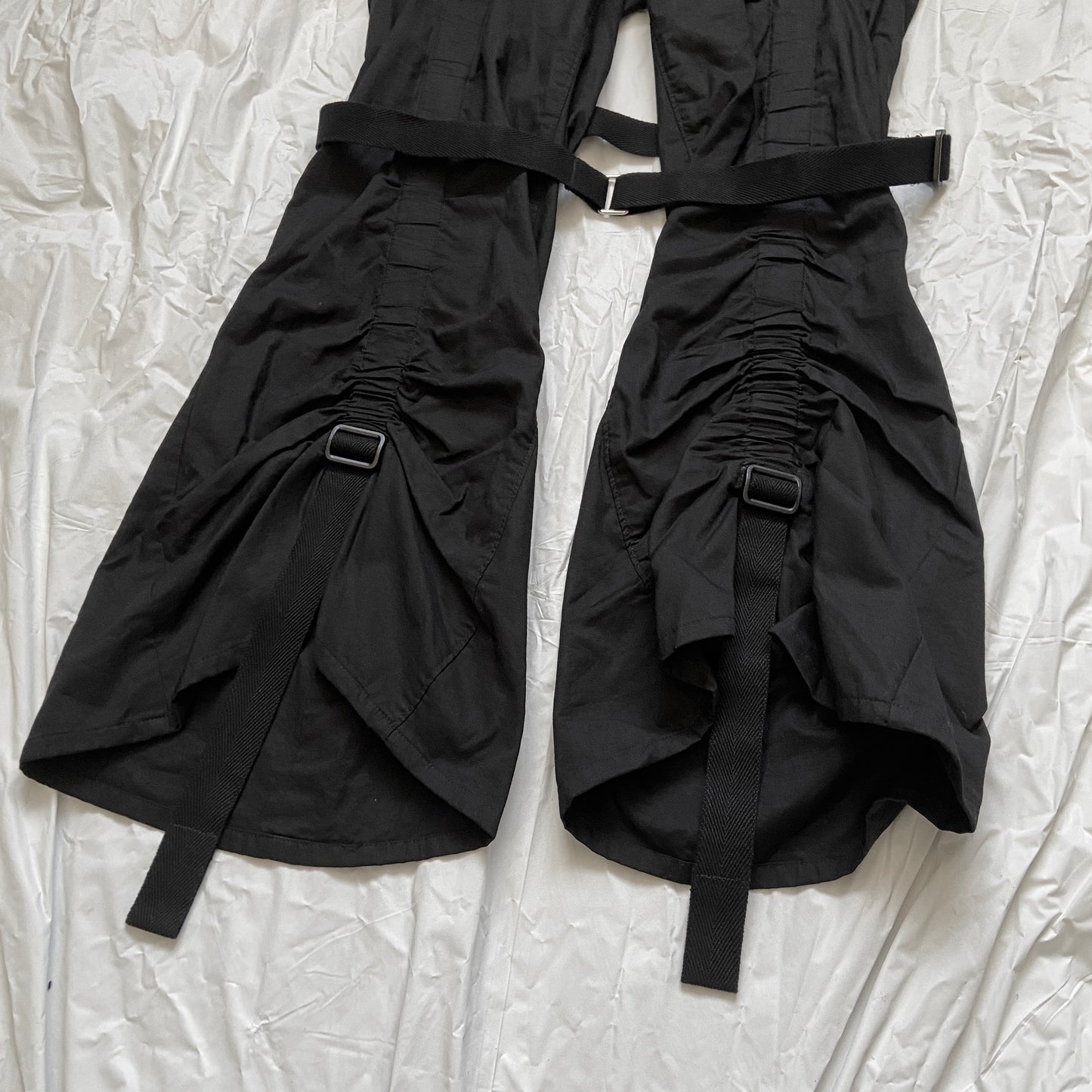 Junya Watanabe 2003 spring black bondage parachute jacket blazer pants set