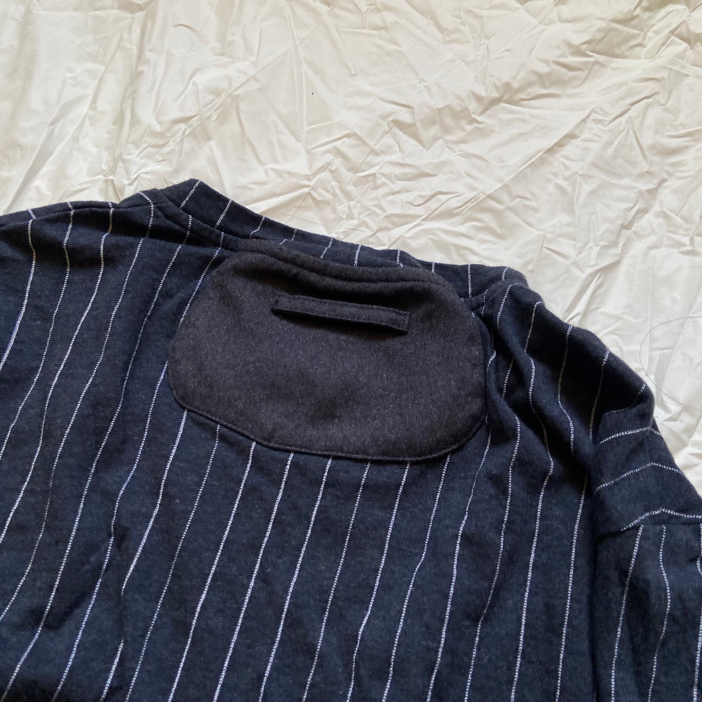 Jean Paul Gaultier fw13 cropped pinstripe set blazer tee 46 little Joe