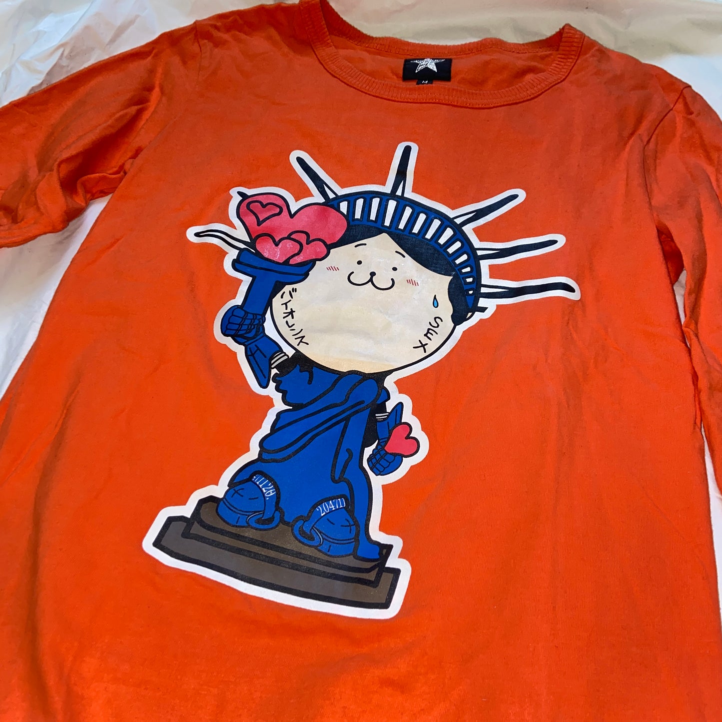 20471120 hyoma statue of liberty mascot tee M