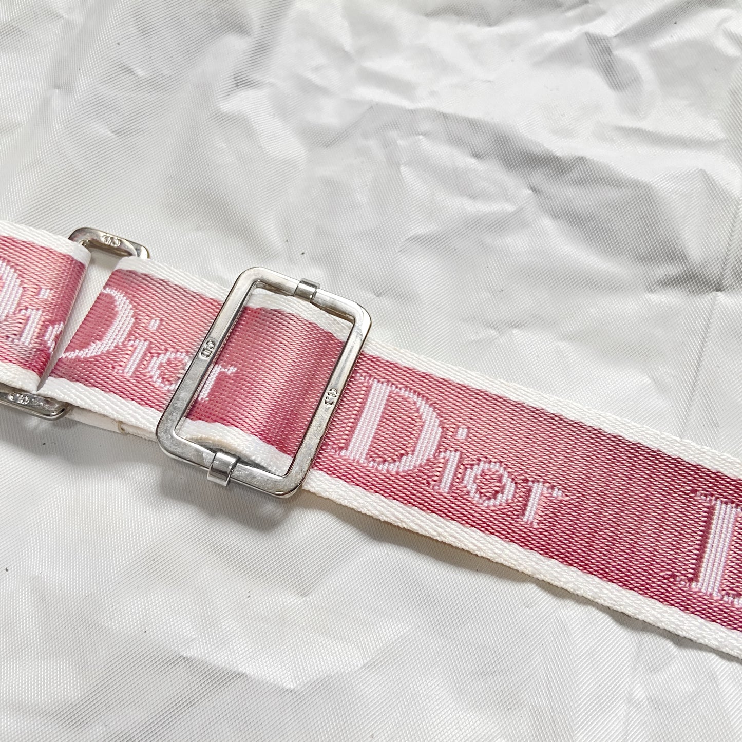 Christian Dior Pink Flower Trotter Oblique Monogram Side Bag