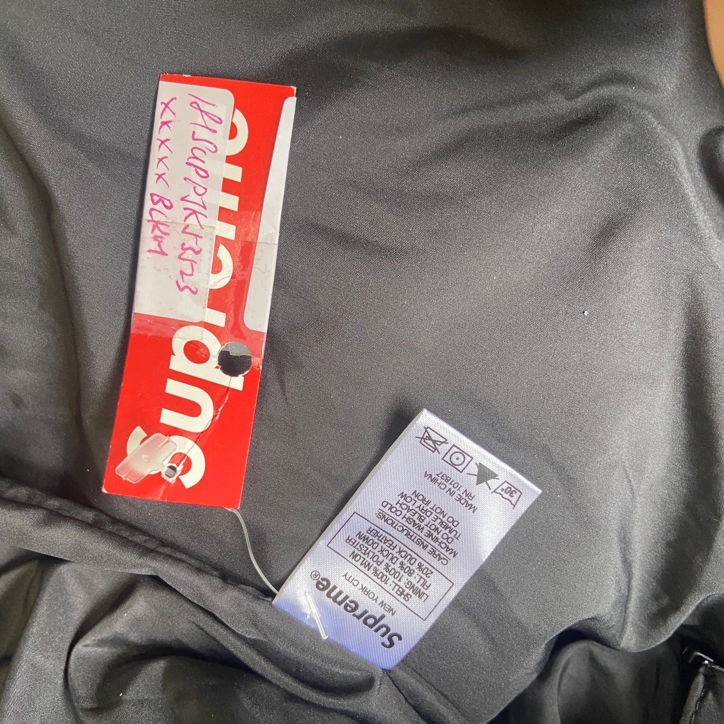 Undercover Supreme public enemy puffer jacket M
