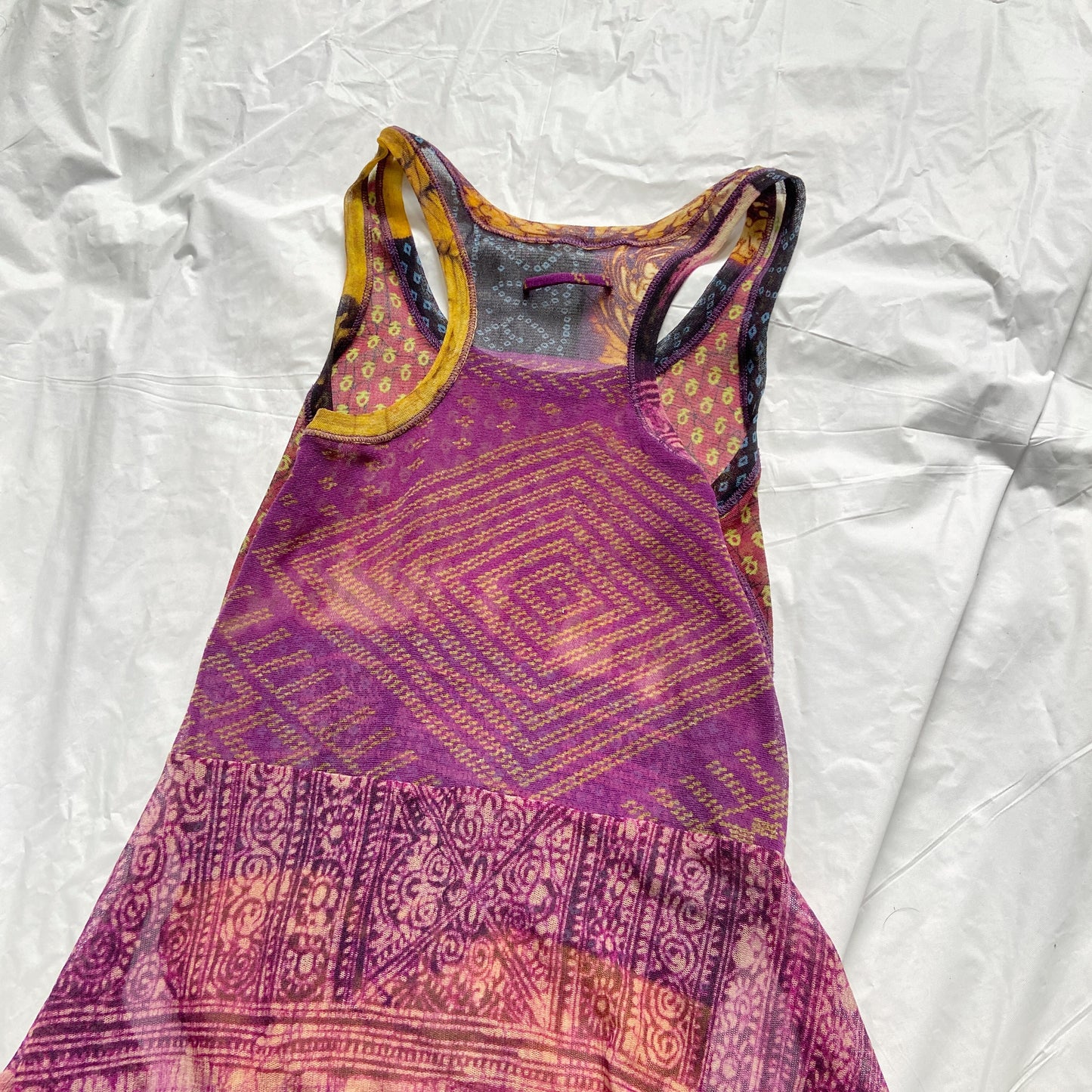 Jean Paul Gaultier sarong mesh dress