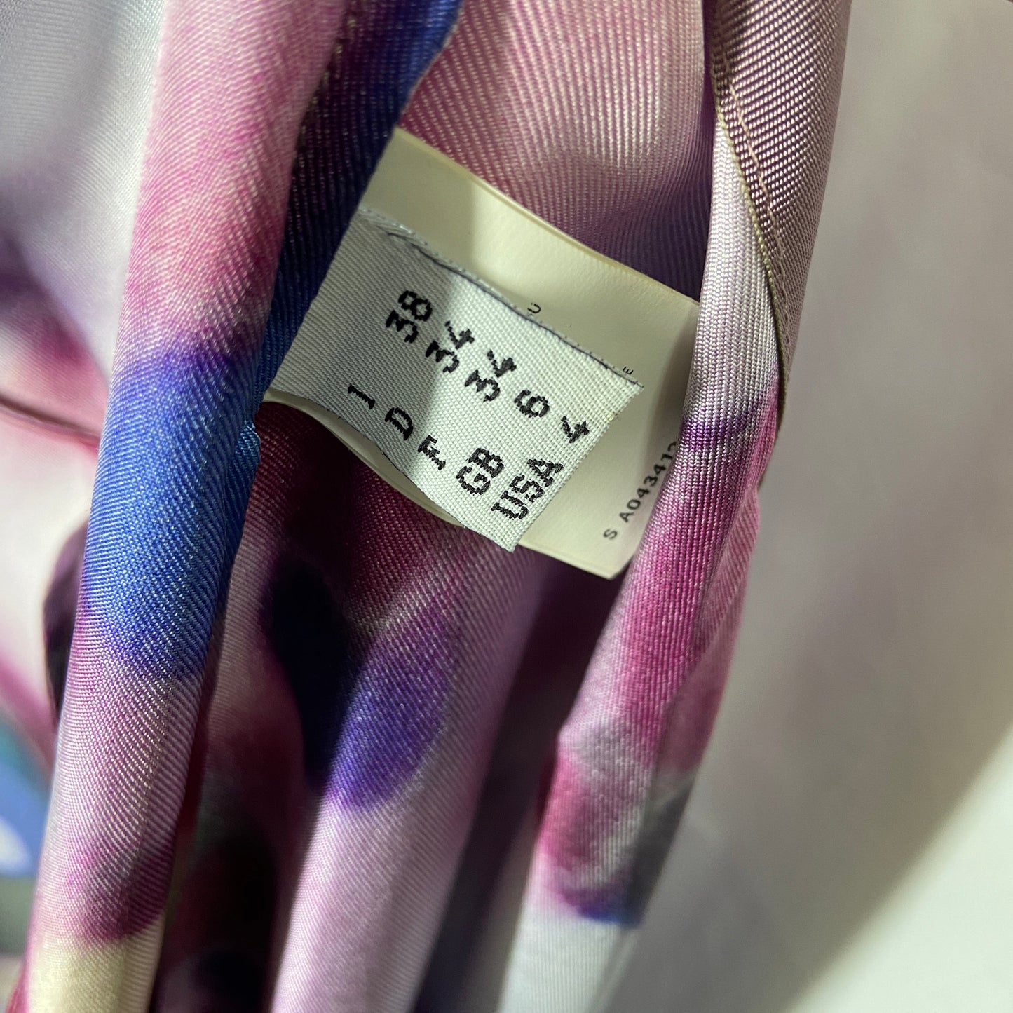 Jean paul gaultier backless purple sparkle lingerie silk wrap dress 38