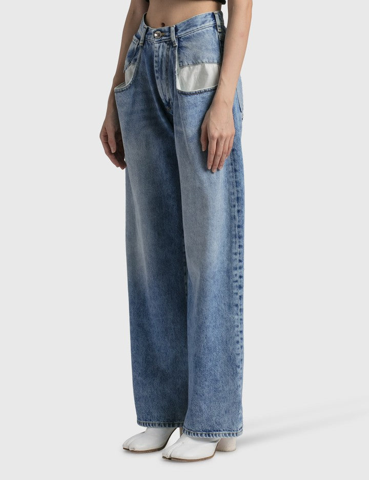 Maison Margiela fw19 logo baggy jeans 42