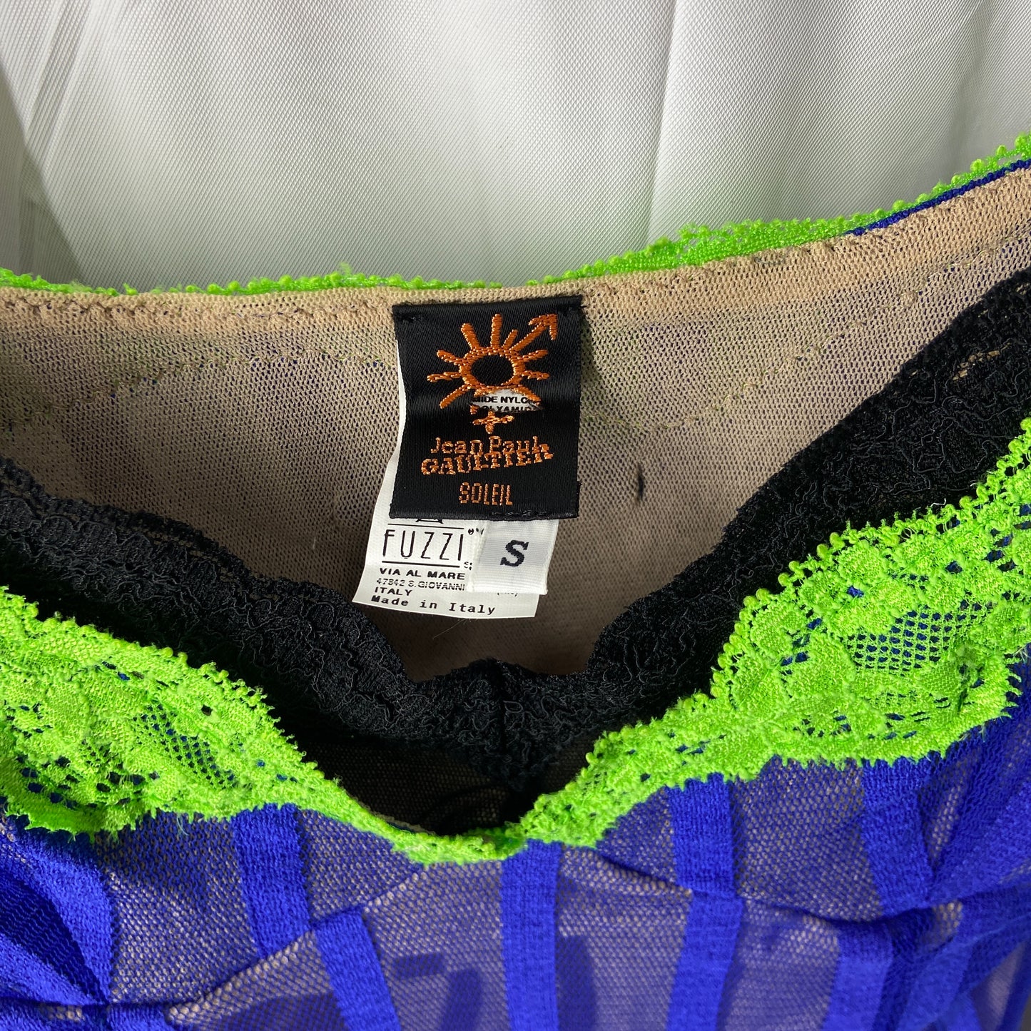 Jean paul gaultier lingerie mesh lace dress S