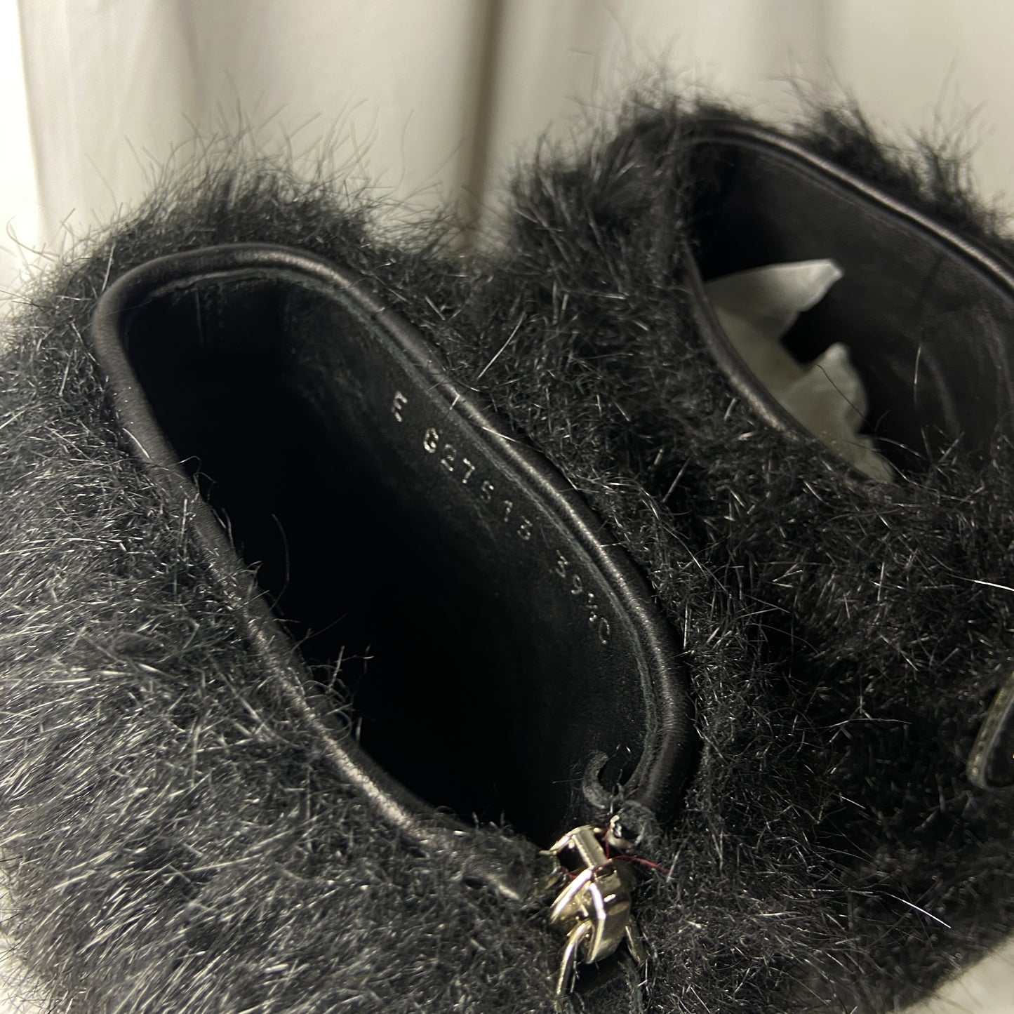 Chanel aw10 Karl black yeti ankle shooties with ice cap heels boots 39.5