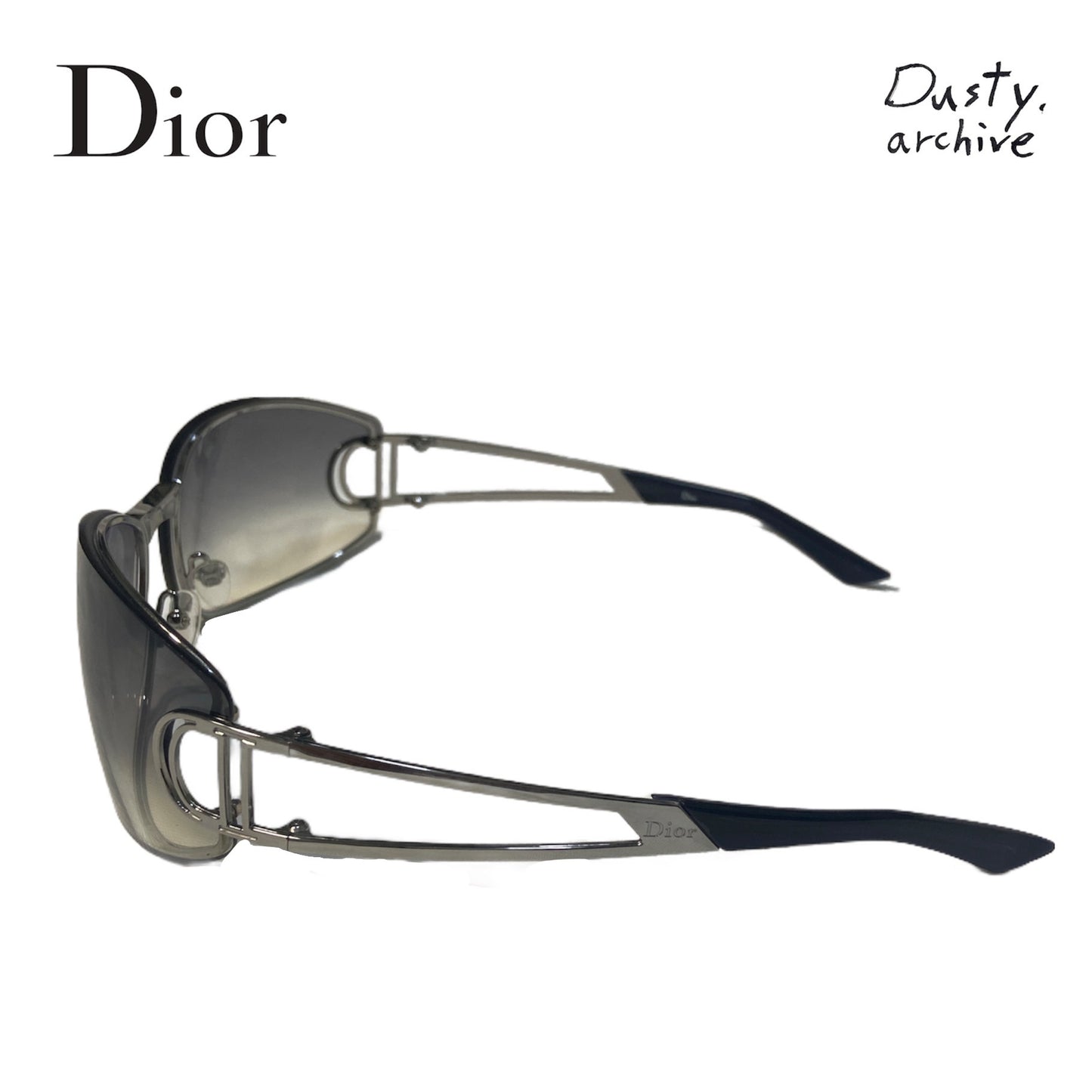 Dior John Galliano minimalist mirrored sunglasses
