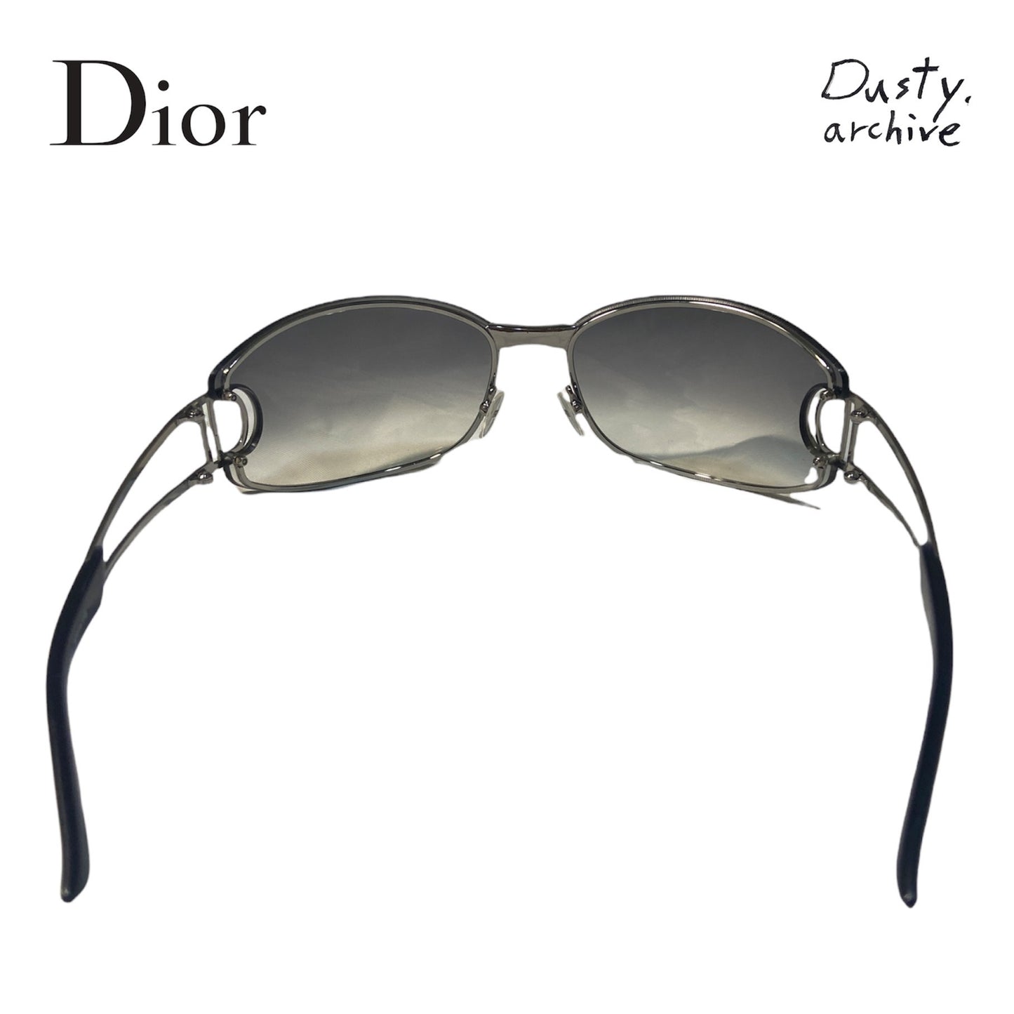 Dior John Galliano minimalist mirrored sunglasses