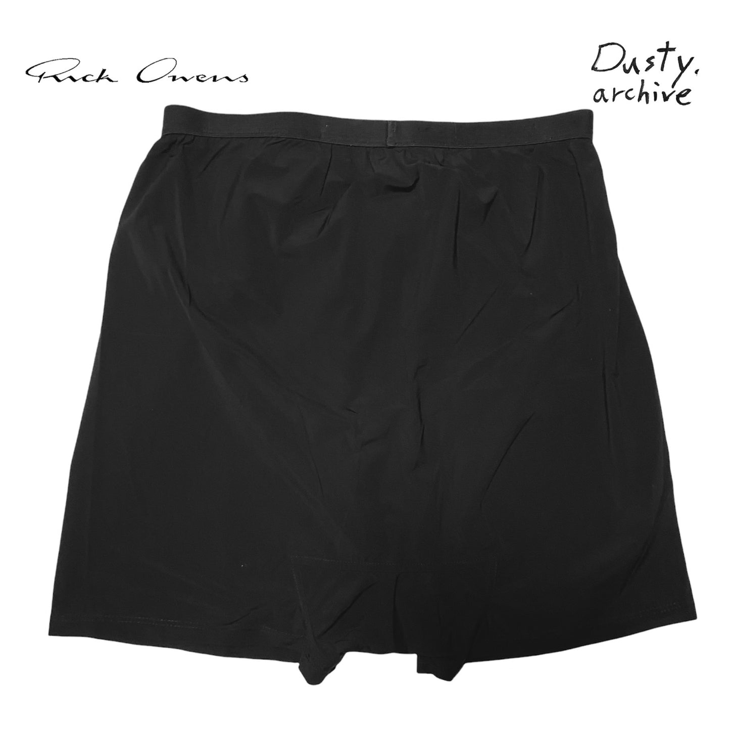 Rick owens black nylon shorts