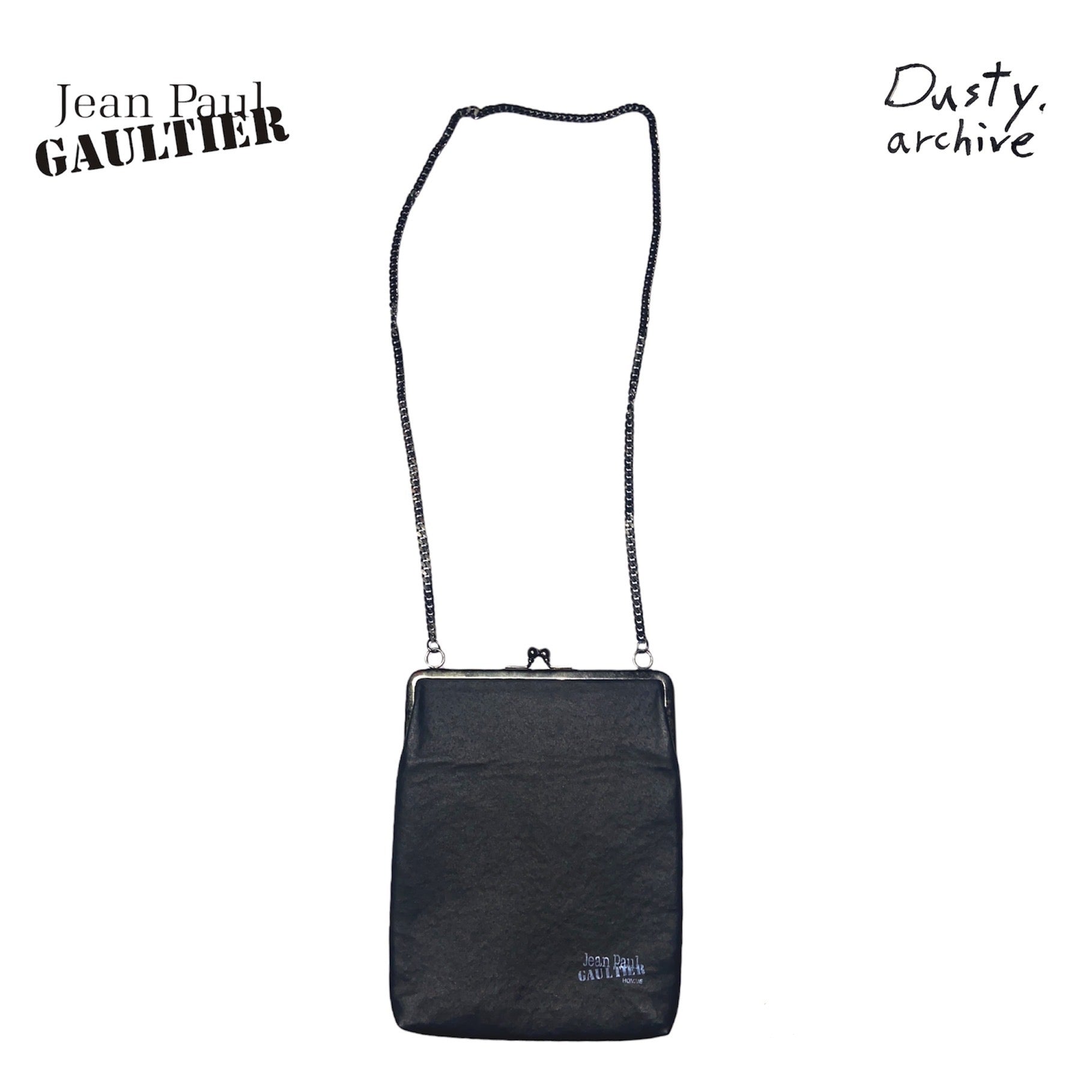 Jean Paul Gaultier Homme leather chain bag – Dusty Archive