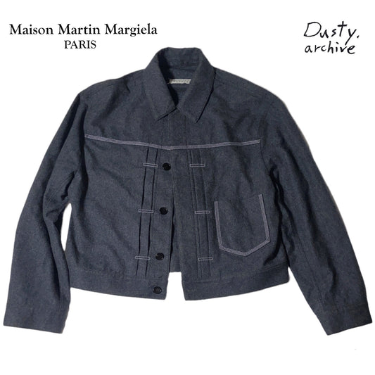Maison Margiela oversizedwool blend denim jacket