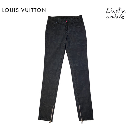 Louis vuitton stephen sprouse black graffiti logo jeans 38