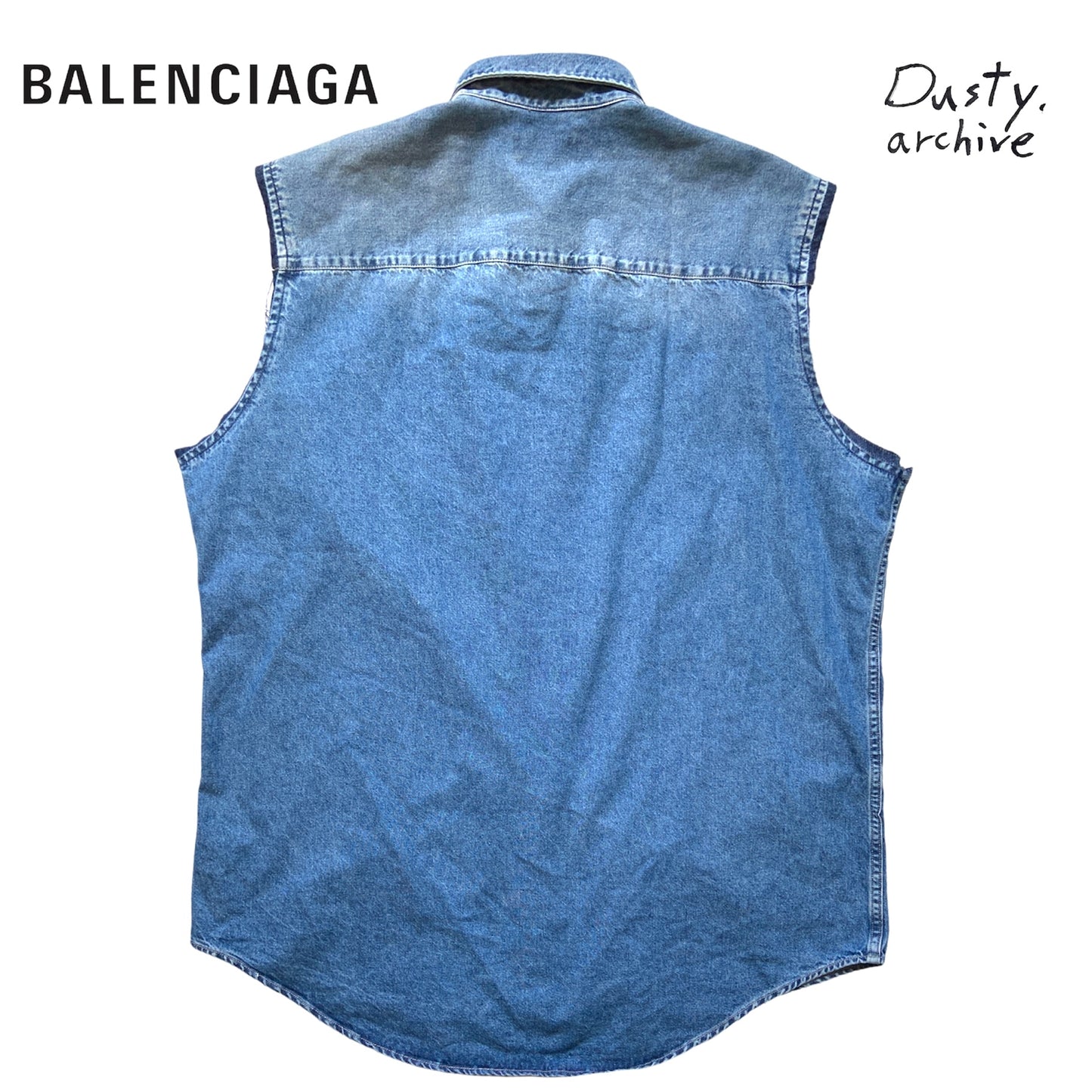 Balenciaga twinset denim plaid shirt mix with hood L