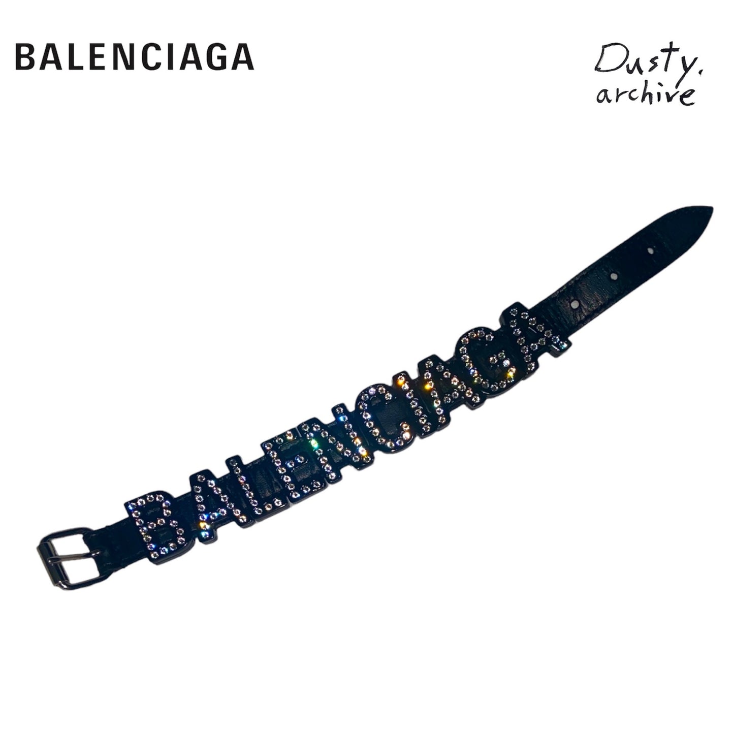 Balenciaga logo branded letter bracelet