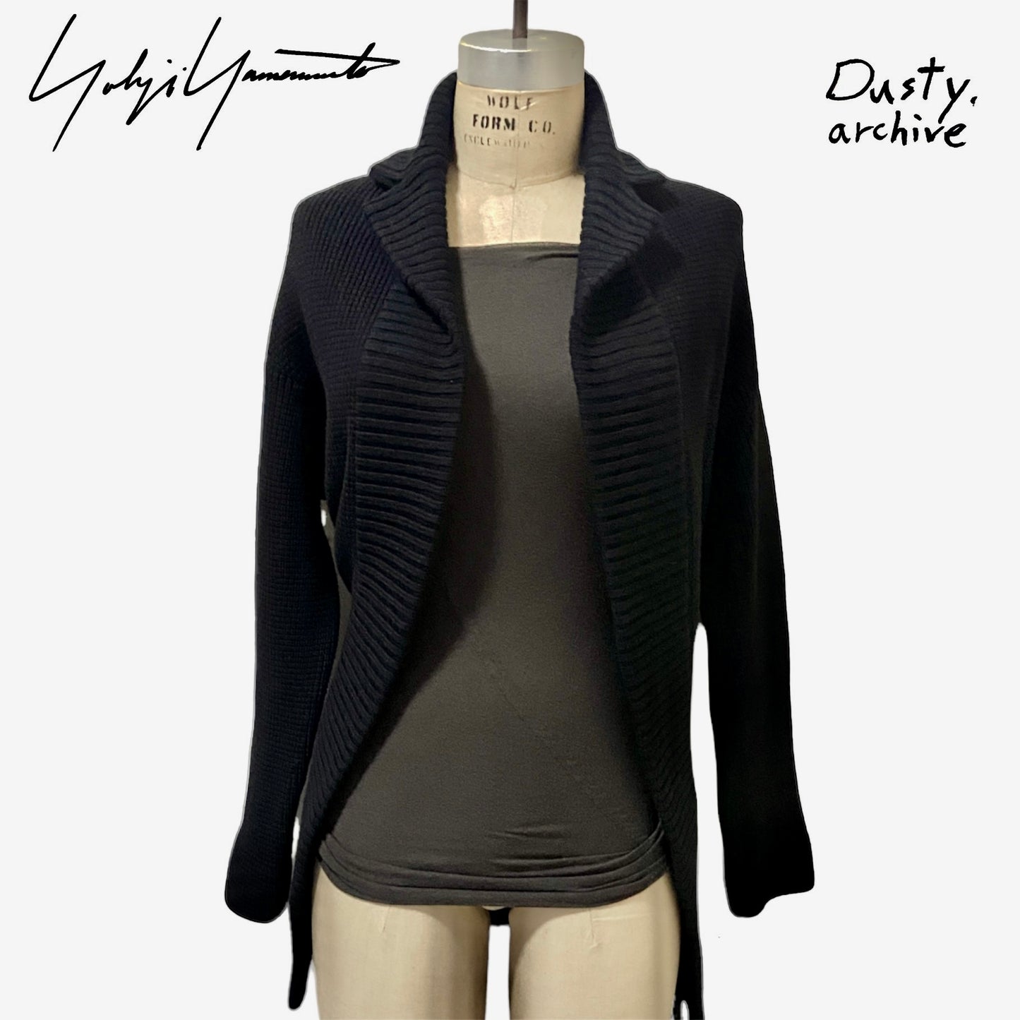 Yohji yamamoto ss12 heavyweight knit blazer cardigan jacket 2